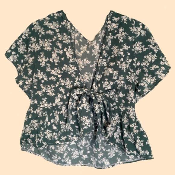 Green Floral Cover Shirt - Picture 1 of 1